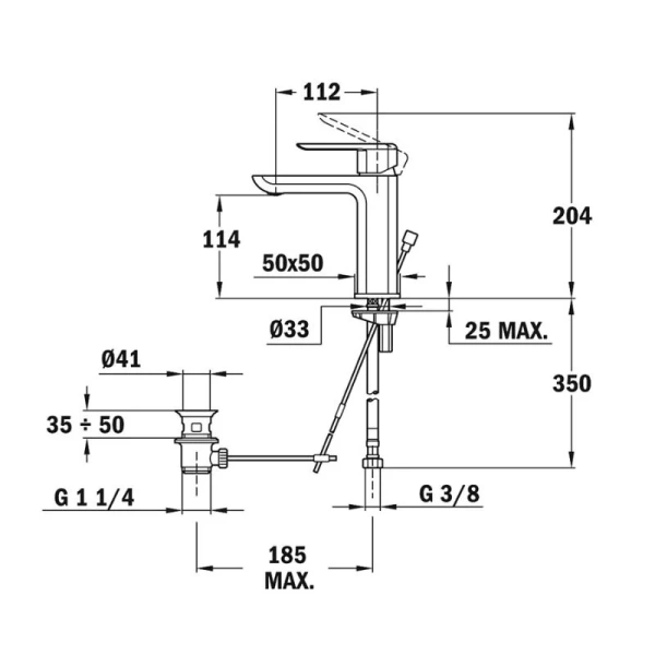 Смеситель для раковины Teka Formentera 623421200 (62.342.12.00)
