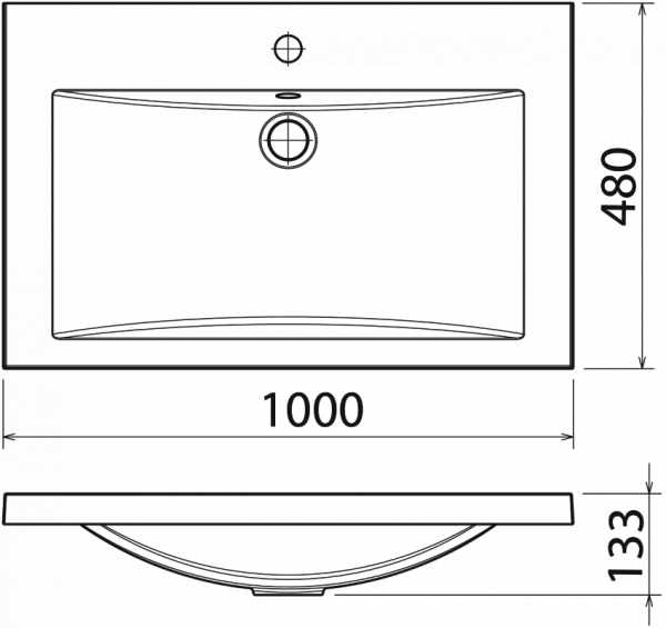Раковина 1Marka  Анита 1000 У23317