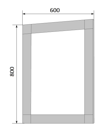 Зеркало (60х80)  Marka One Glass У73246