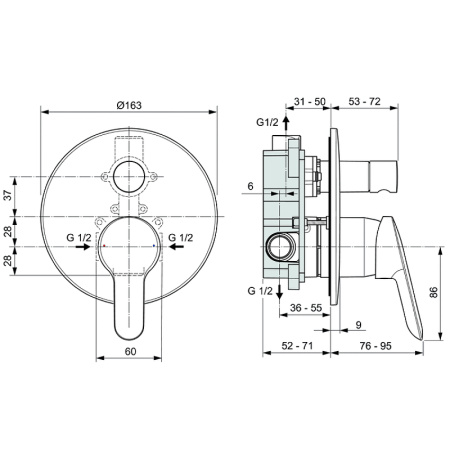 Душевой комплект 7 в 1 Ideal Standard Alpha BD003AA