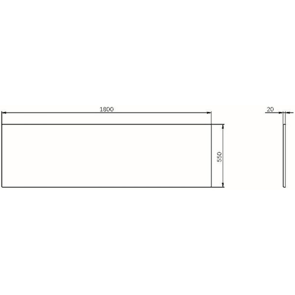 Фронтальная панель для ванны AM.PM X-Joy 180 W94A-180-080W-P