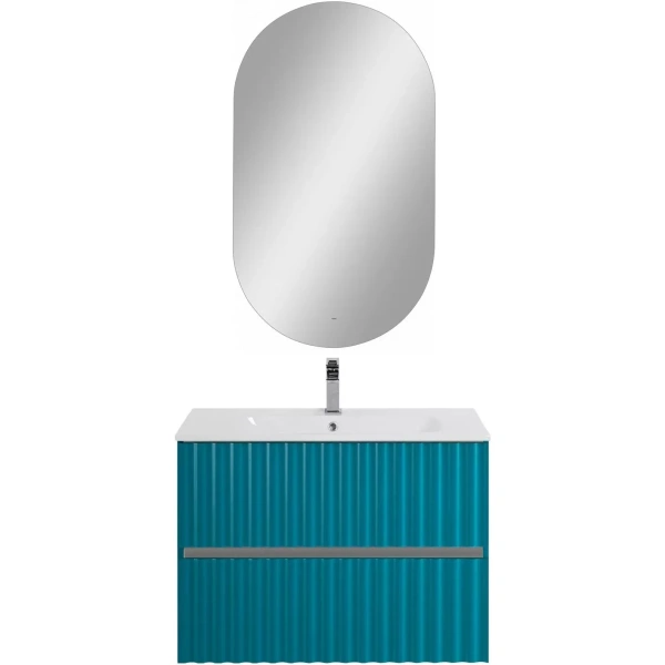 База под раковину Art&Max Еlegant AM-ELEGANT-800-2C-SO-TM-LED Бирюзовый матовый