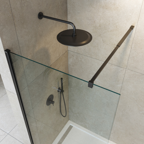 Душевая перегородка 130 см CEZARES LIBERTA LIBERTA-L-1-130-C-NERO