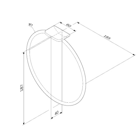 Кольцо для полотенец Am.Pm Inspire 2.0 A50A34422