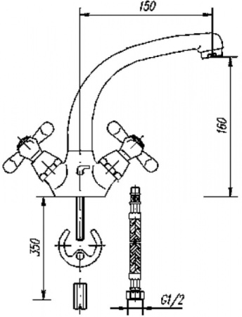 Смеситель для мойки MOFEM TREFF 140-0137-00