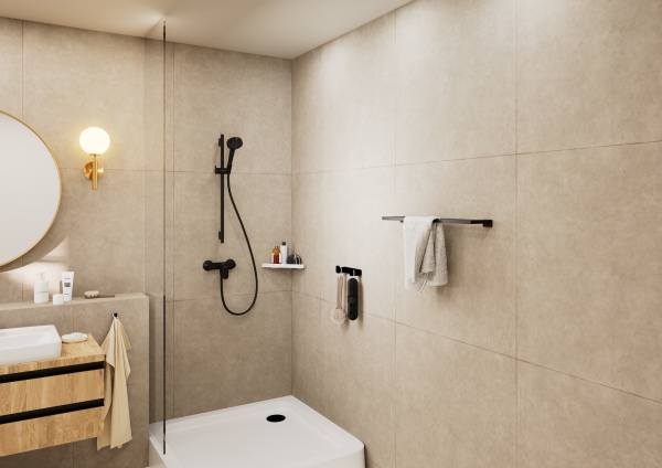 Смеситель для душа однорычажный Hansgrohe Vernis Blend 71640670 черный матовый
