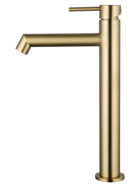 Смеситель для раковины высокий WONZON & WOGHAND, брашированное золото WW-H1064-BG