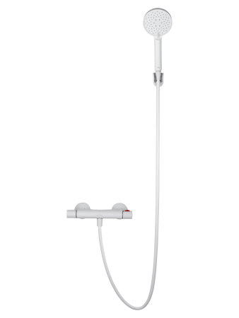 Смеситель для душа с термостатом WONZON & WOGHAND INN 5, белый матовый WW-B2005-A-MW