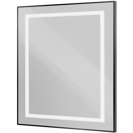 Зеркало (80х80) BelBagno Kraft SPC-KRAFT-800-800-SENS-NERO AL с подсветкой
