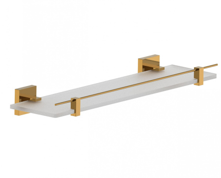 Стеклянная полка для ванной WONZON & WOGHAND POLO, темное золото WW-8927-DG