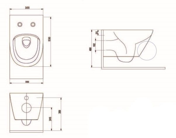 Подвесной безободковый унитаз с сиденьем микролифт beWash Bogen 88303201