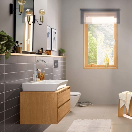 Смеситель для раковины с донным клапаном Hansgrohe Rebris E 72576000 хром