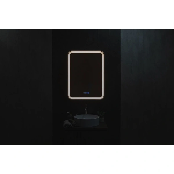 Зеркало-шкаф с подсветкой Art&Max PLATINO AM-Pla-600-800-1D-R-DS-FC-H-T-Grey