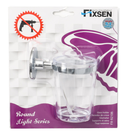 Держатель зубных щеток FIXSEN Round одинарный FX-92106