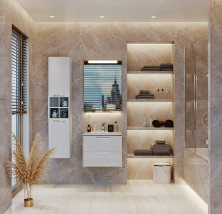 Пенал Roca Lago белый глянец 857297806