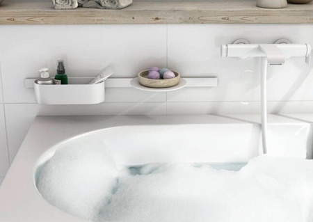 Набор аксессуаров для ванны Hansgrohe WallStoris 27966700 белый матовый