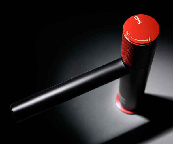 Смеситель для раковины Bronze de Luxe AVANGARDE черный, красный 2030RH