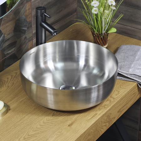 Раковина накладная (40х40) Melana Profline 400 сатин