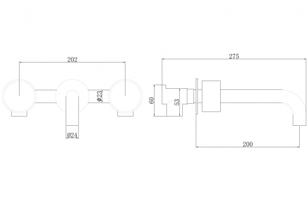 Смеситель ABBER Wasser Kreis AF81122NG для раковины скрытого монтажа, никель Смеситель ABBER Wasser Kreis AF81122NG для раковины скрытого монтажа, никель