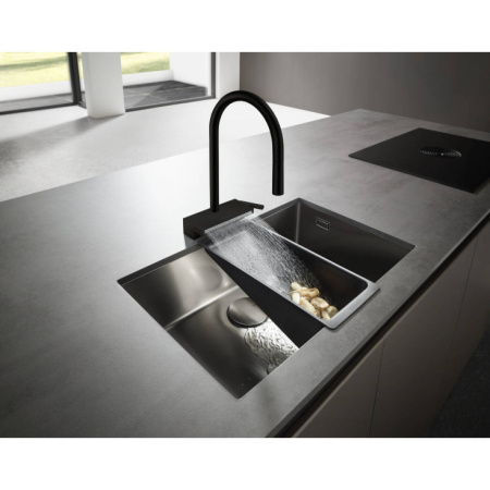 Смеситель для кухни Hansgrohe Aquno Select M81 73837670, черный матовый