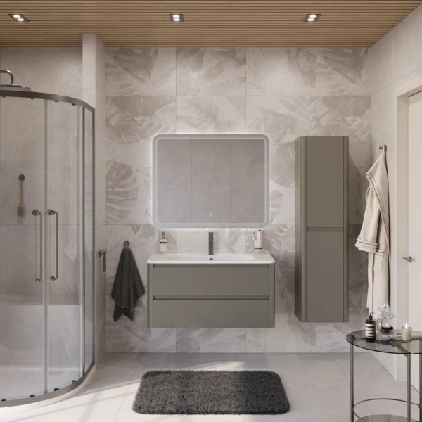 Тумба под раковину Cezares RELAX-1000-2C-SO-SAT-P сатин матовый