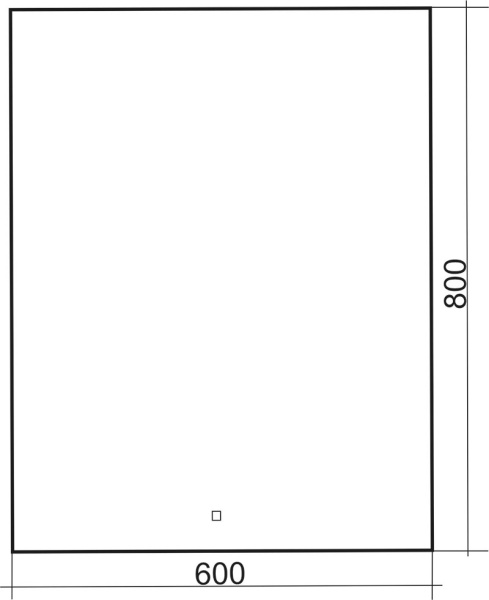 Зеркало (60х80) Silver Mirrors  Алмина ФР-1541