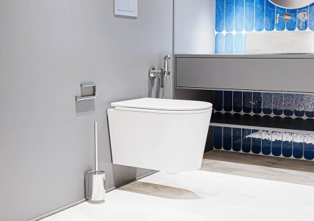 Унитаз подвесной безободковый Veconi Ruga VRU-52T с сиденьем микролифт, торнадо