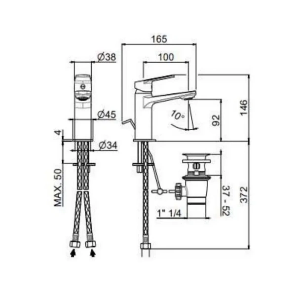 Смеситель для раковины Kerama Marazzi Nota 33010KM.21.018