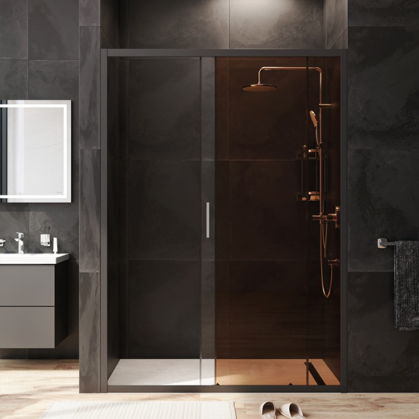 Душевая дверь (140х195) Am.Pm Gem Solo W90G-140-1-195BBr