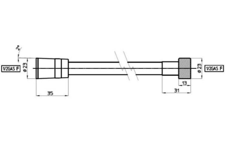 Душевой шланг 175 см Bossini Cromolux A00167D.030.1 хром