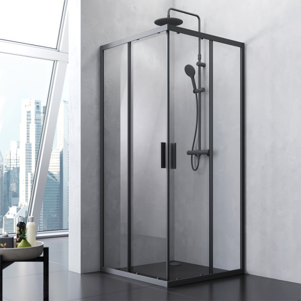 Душевой уголок (90х90) Am.Pm Gem S Square Slide W93G-403-090BT