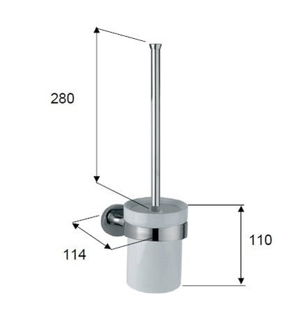 Ерш керамический Daniel Rubinetterie HILTON HIPS930