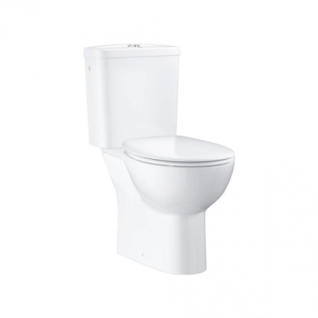 Унитаз напольный безободковый Grohe Bau Ceramic, горизонтальный выпуск 39495 000 (39495000)