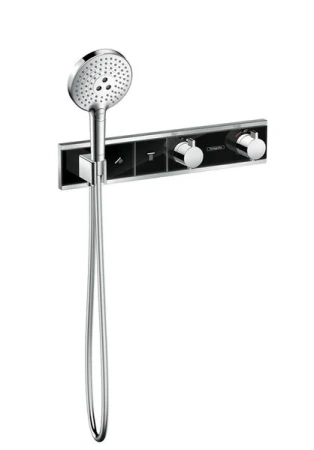 Термостат для душа на 2 потребителя Hansgrohe RainSelect 15355600 черный