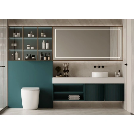 Унитаз ABBER Bequem AC1111TMW приставной белый матовый, безободковый