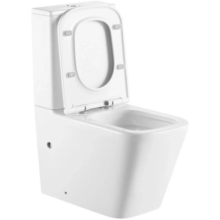 Унитаз ABBER Rechteck AC1210T компакт белый, безободковый торнадо