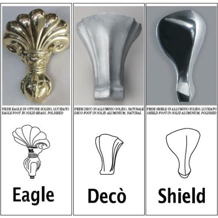 Ванна чугунная Devon&Devon ADMIRAL (182х80) 2MRADMIRALFCRDD