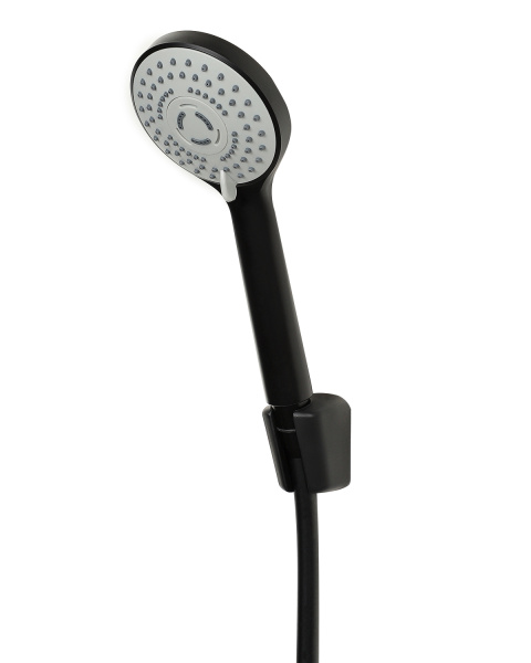 Смеситель для ванны однорычажный с душевым набором Orange Loop M26-100b черный