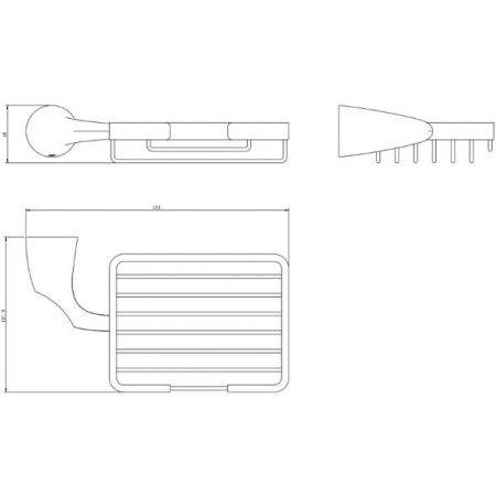 Мыльница решетка RUSH Devon DE75410