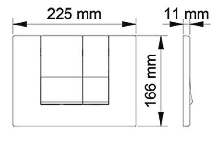 Кнопка смыва Berges Wasserhaus Novum 040045