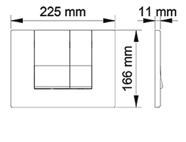 Кнопка смыва Berges Wasserhaus Novum 040045