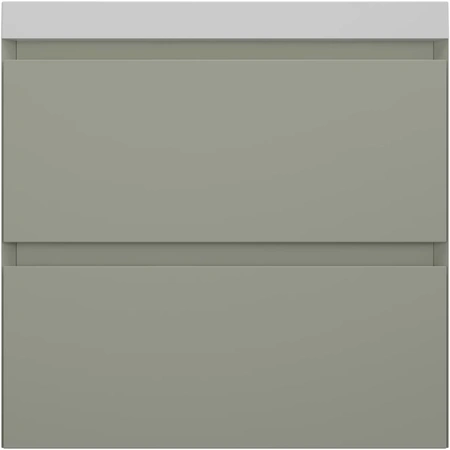 Тумба подвесная без раковины 60 см Style Line Манхэттен ЛС-00002367 оливковый матовый