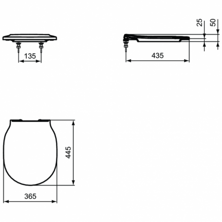 Крышка-сиденье Ideal Standard CONNECT AIR E036801