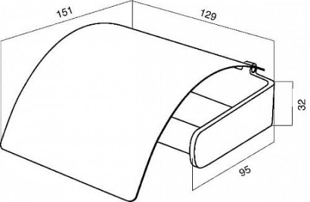 Бумагодержатель с крышкой AM.PM Inspire A50341464