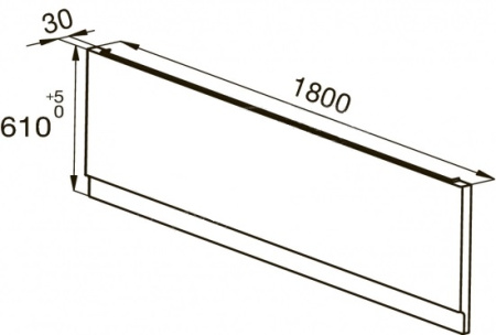 Фронтальная панель Jacob Delafon Evok 180  E6962RU-00