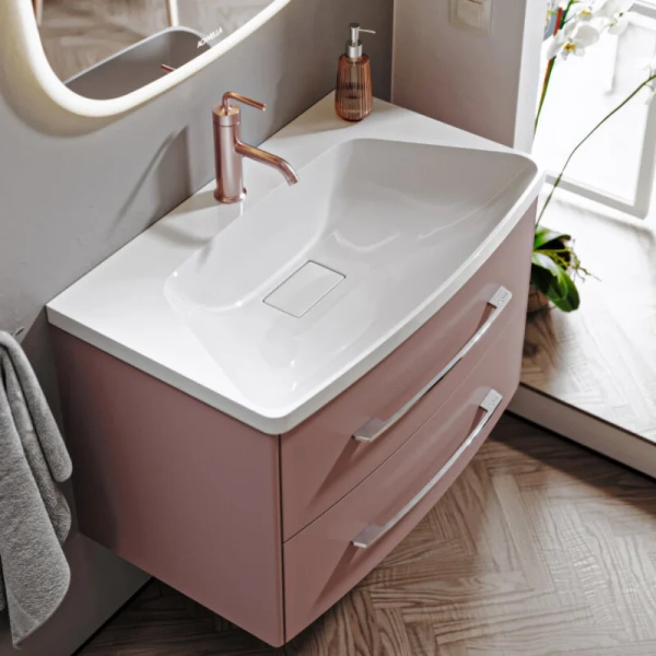 Тумба без раковины 80 см Aqwella Neringa NER0108PR пепельная роза