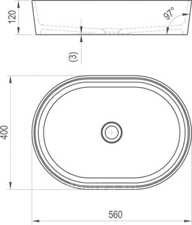 Раковина накладная Ravak Moon-2 XJN01300002