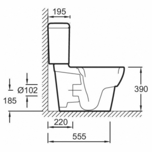 Бачок для унитаза Jacob Delafon OVE E1558-00 Бачок для унитаза Jacob Delafon OVE E1558-00