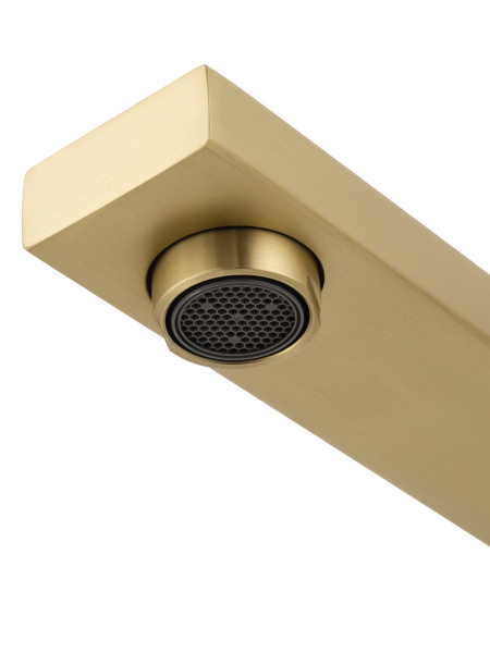 Смеситель для раковины встраиваемый WONZON & WOGHAND, брашированное золото WW-105-BG