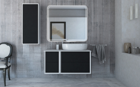 Шкаф подвесной Cezares Bellagio 54718 Grafite